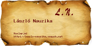 László Nauzika névjegykártya