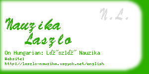 nauzika laszlo business card